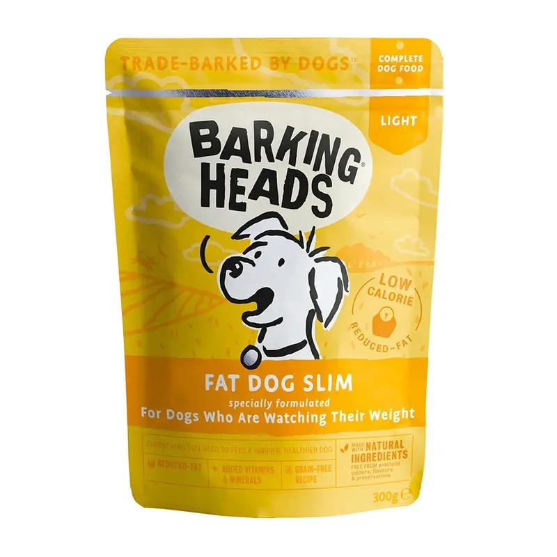 Barking Heads Fat Dog Slim Wet Adult Dog Food Pouch Mixed 300G