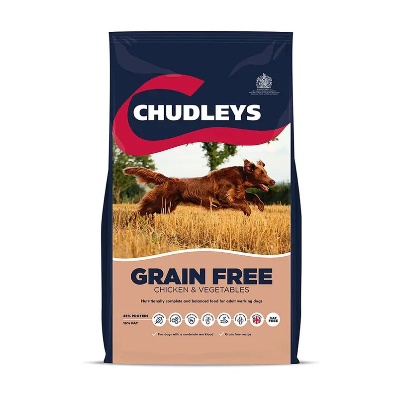 Chudleys Grain Free Dry Adult Working Dog Food Chicken And Vegetables 15Kg