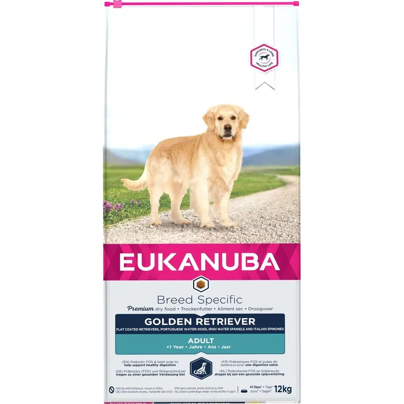 Eukanuba Adult Retriever Chicken Dog Food - Golden 12Kg