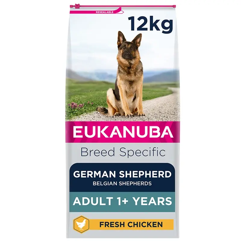 Eukanuba German Shepherd Dry Adult Dog Food Chicken 12Kg