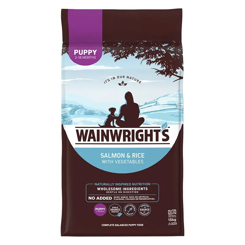 Wainwrights Dry Puppy Food Salmon With Rice 15Kg
