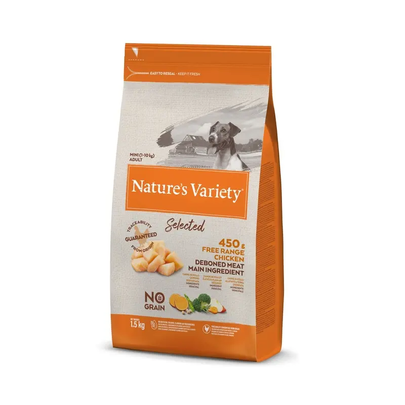 Natures Variety Selected Chicken Dry Mini Adult Dog Food - Grain 1.5Kg