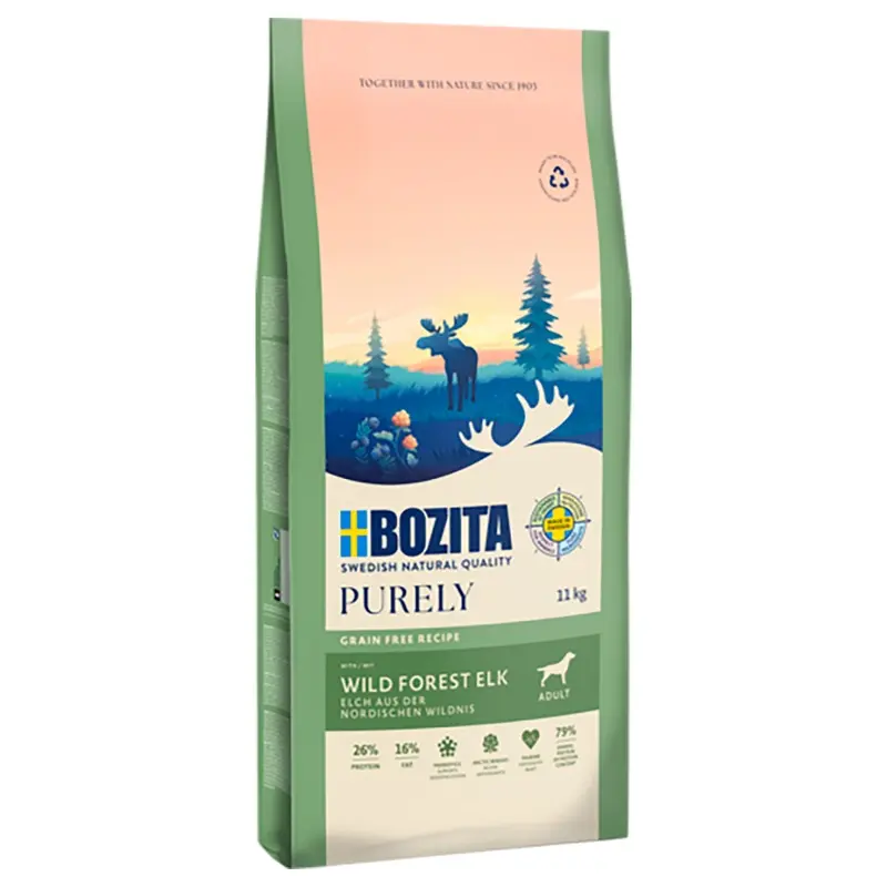 Purely Bozita Grain Free Elk - 11Kg