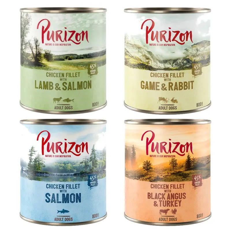 Purizon Adult 6 X 800G - Mixed Pack: 4 Varieties