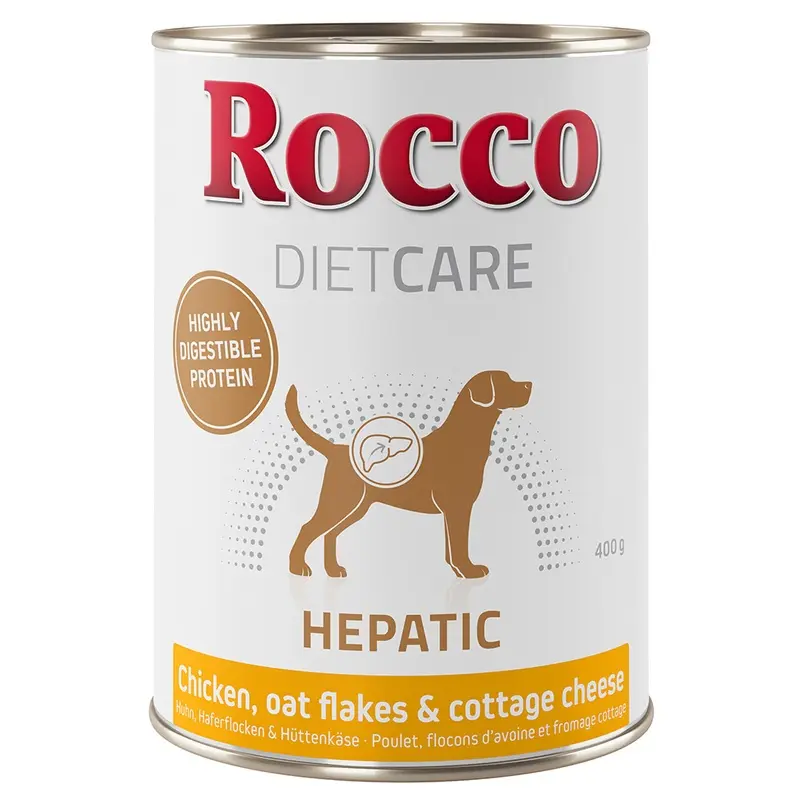 Rocco Diet Care Hepatic - Chicken With Oat Flakes & Cottage Cheese - 6 X 400G