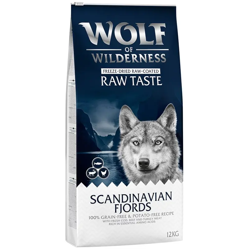 Wolf Of Wilderness "Scandinavian Fjords" - With Reindeer, Chicken & Salmon - 12Kg