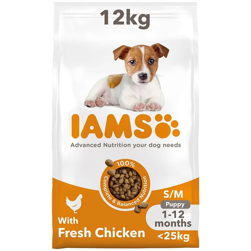 Iams Small Medium Breed Dry Puppy Food Chicken 12Kg