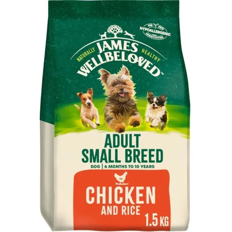 James Wellbeloved Adult Breed Dog Dry Food Chicken - 1.5Kg Small