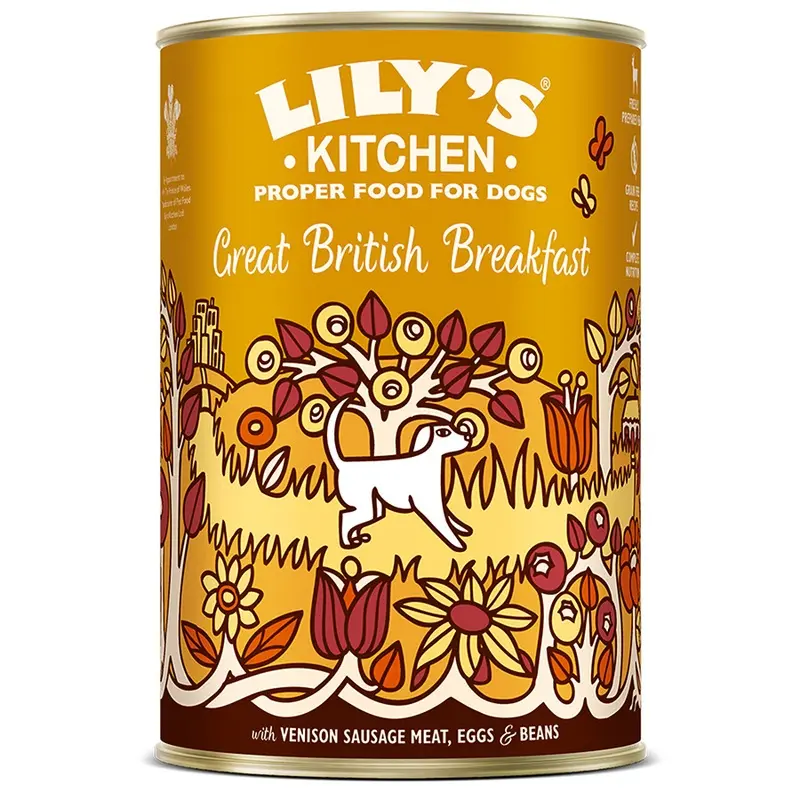 Lilys Kitchen Great British Breakfast Wet Adult Dog Food 400G Tin