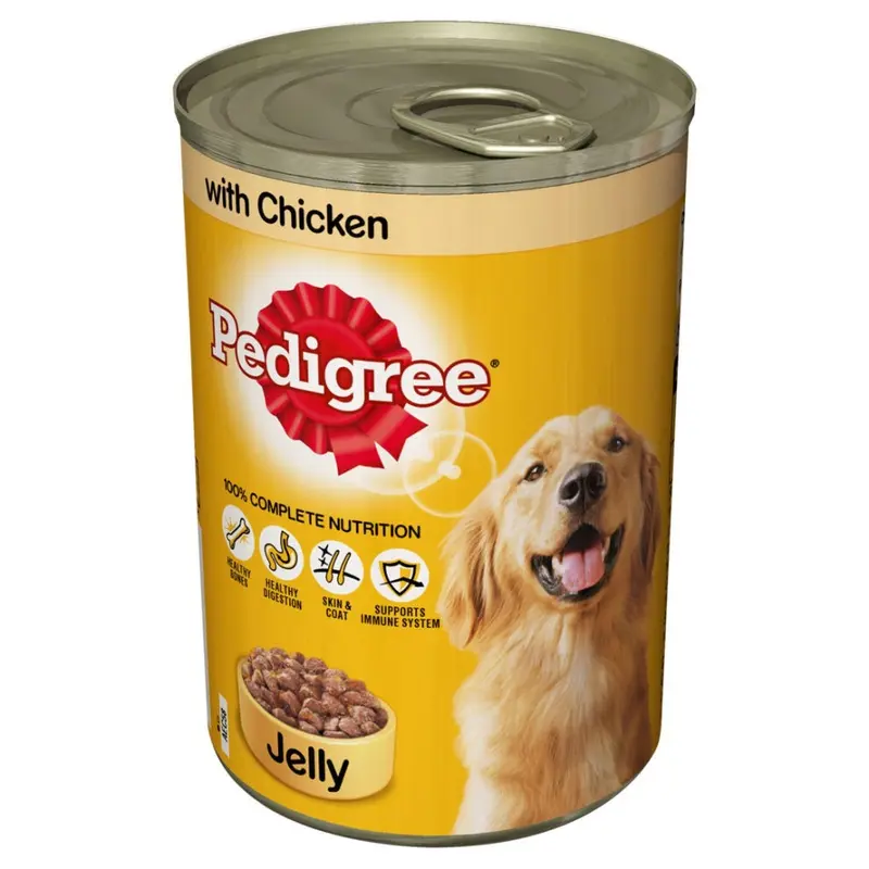 New Pedigree Can Jelly Chicken (Pack Of 12) 200216 385G