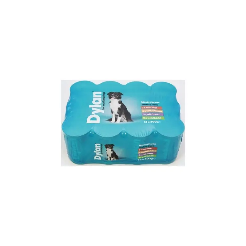 Dylan Variety Chunks In Jelly For Working Dogs 400 G (Pack Of 12) Size 12