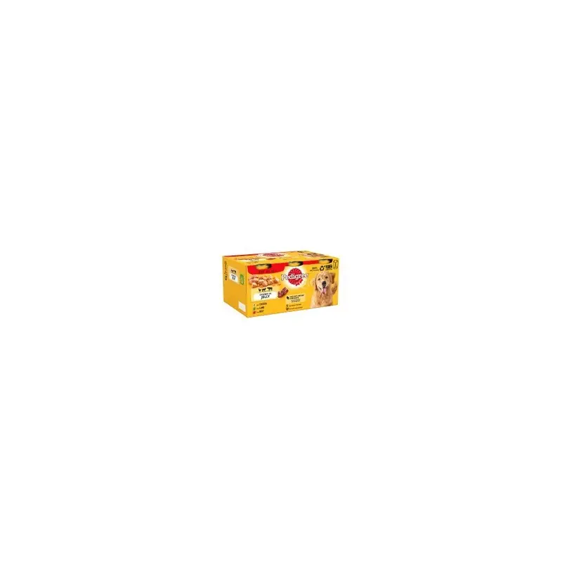 Pedigree Adult Wet Dog Food Tins Mixed In Jelly (Pack Of 6) 385G