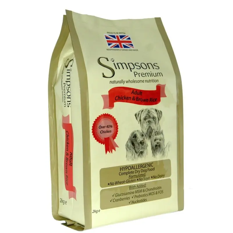 Simpsons Premium Brown Simpsons Complete Adult Chicken & Rice 2Kg