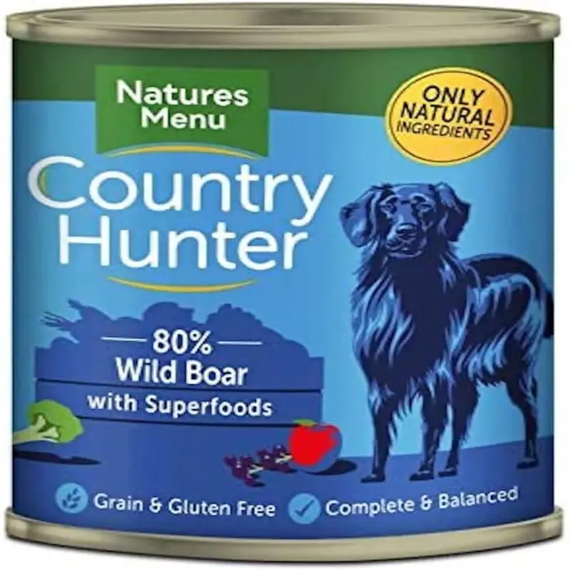 Natures Menu Store Natures Menu Dog Country Hunter Wild Boar Tins 6X400gm