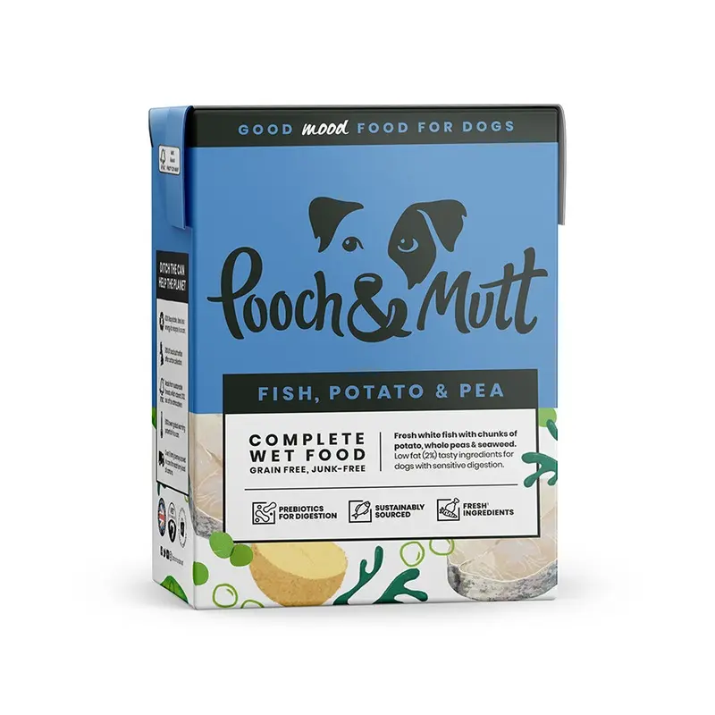 Pooch And Mutt Wet Adult Dog Food Fish 375G