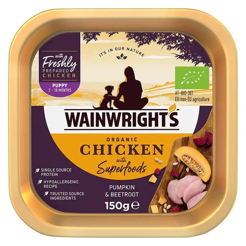 Wainwrights Chicken With Superfoods Pumpkin And Beetroot Wet Puppy Food 150G