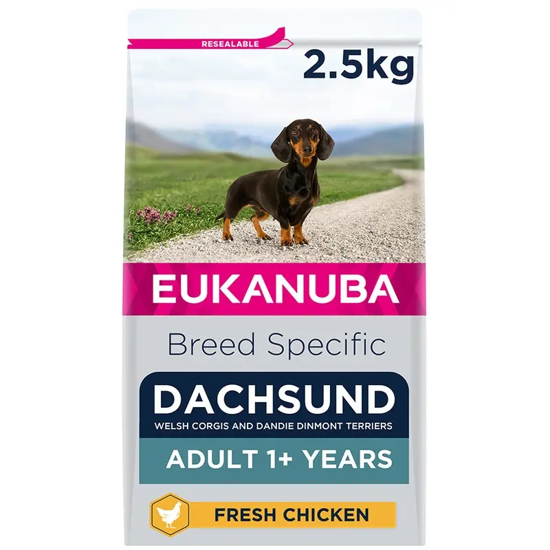 Eukanuba Dachshund Dry Adult Dog Food Chicken 2.5Kg
