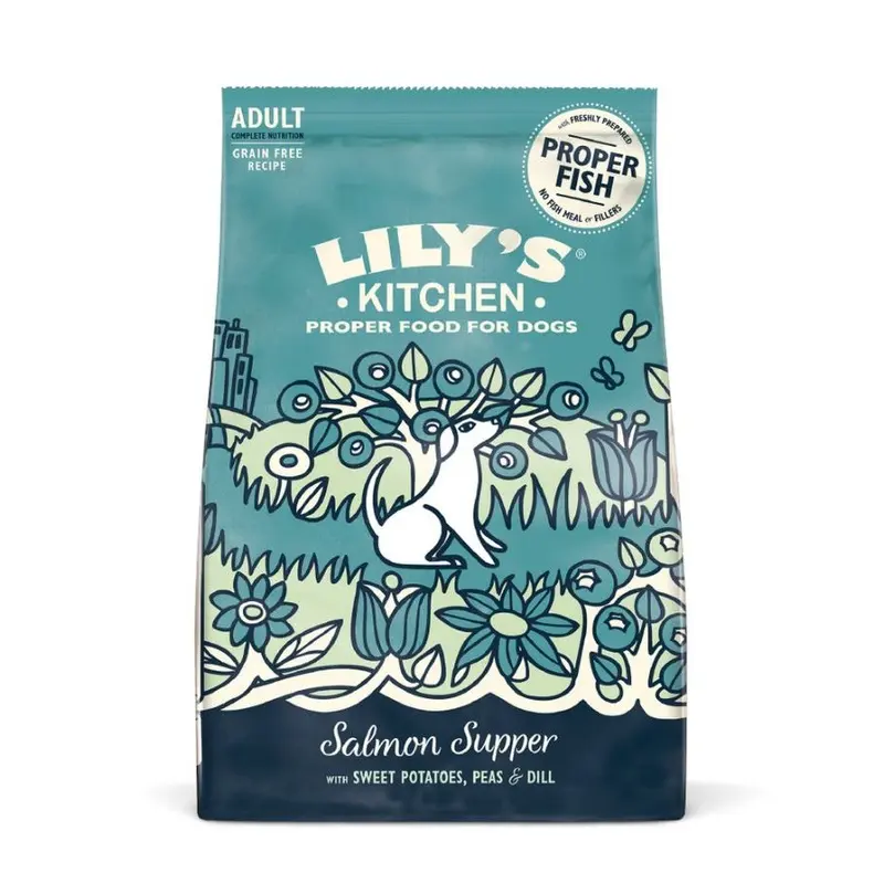 Lilys Kitchen Supper Adult Dry Dog Food - Salmon 1Kg