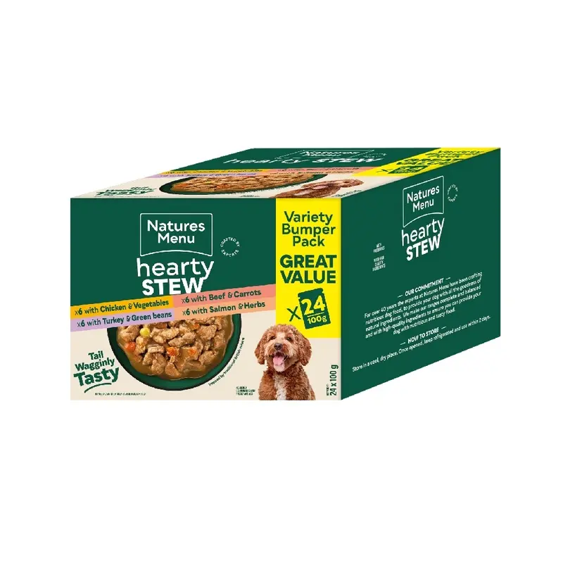 Natures Menu Hearty Stews Variety Pack - 24 X 100G