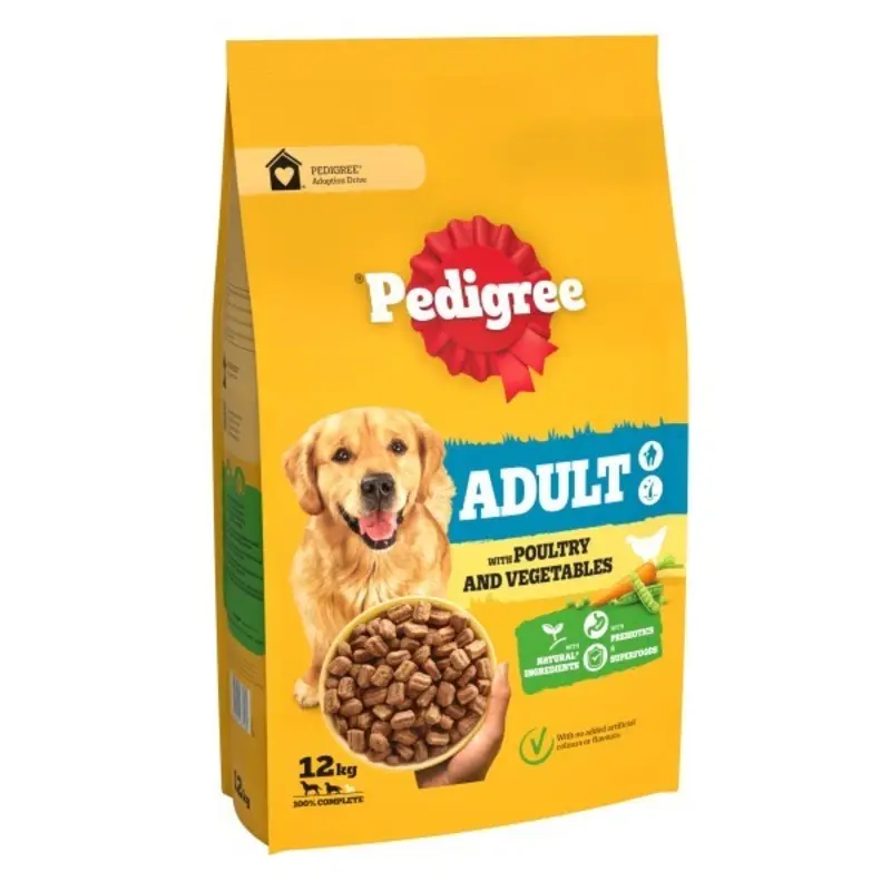 Pedigree Complete Poultry And Vegetables Adult Dog Food - 12Kg