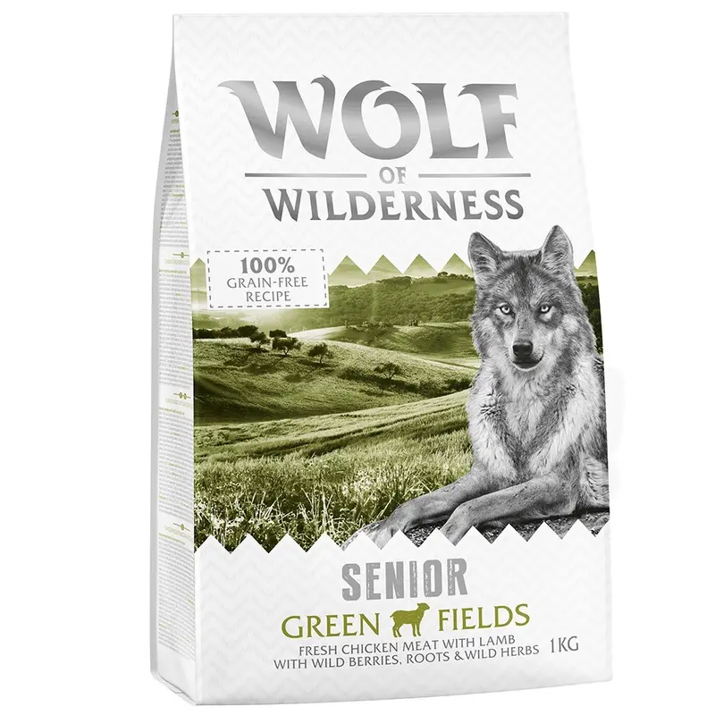 Wolf Of Wilderness Senior "Green Fields" Lamb - Grain-Free - 1Kg