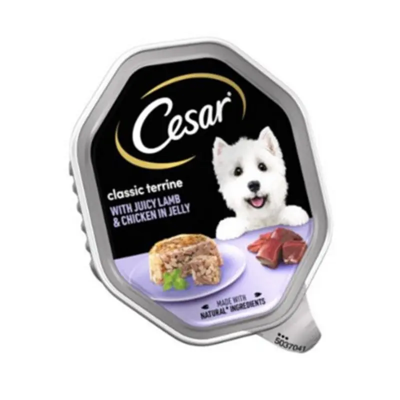 Cesar Classic Terrine With Lamb & Chicken In Jelly X 14 150G