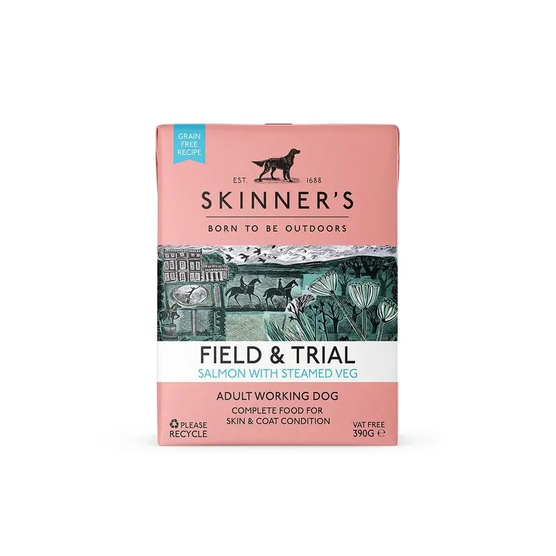 Skinners Skinners Field And Trial Adult Working Dog Wet Food - X 390G Salmon Size 18
