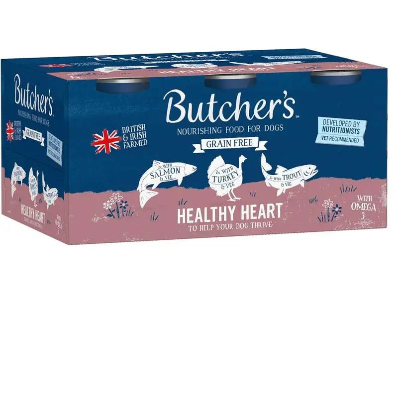 Butchers Healthy Heart Wet Dog Food Tins, 9.36 Kg (24 X 390 G) 9.36Kg