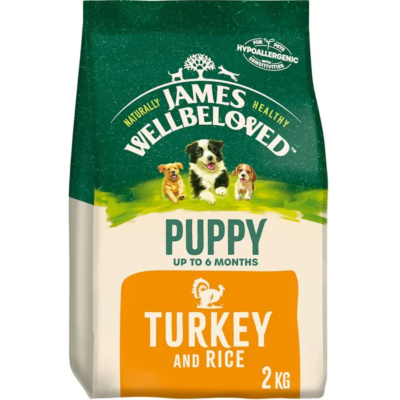 James Wellbeloved Dry Puppy Food Turkey & Rice 2Kg