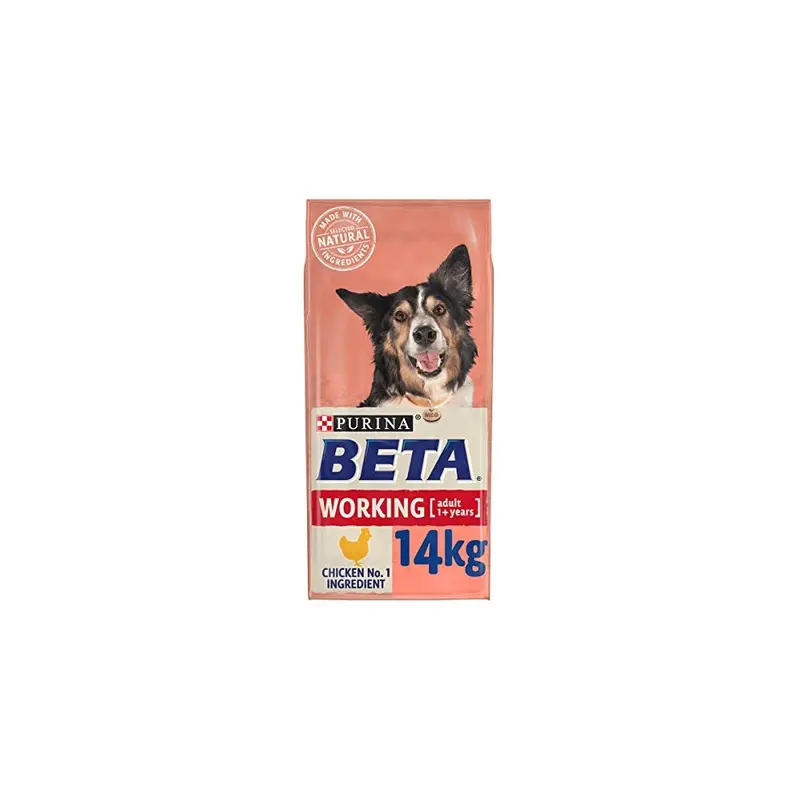 New Purina Beta Dry Dog Food Working Dog Chicken, Transparent 12334968 14Kg