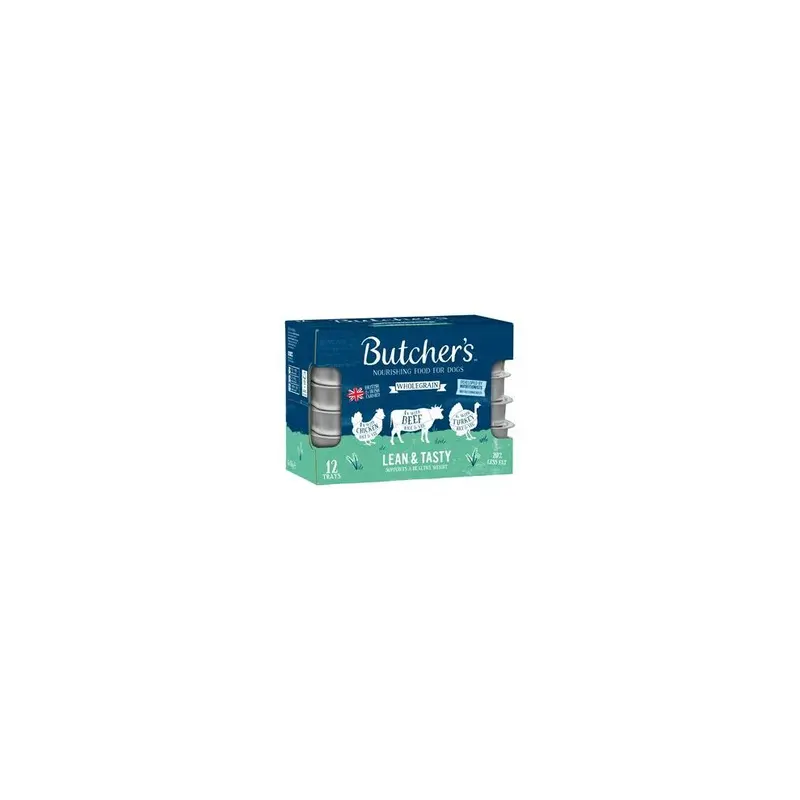 Butchers Lean & Tasty Low Fat Dog Food Trays X 150G Size 12