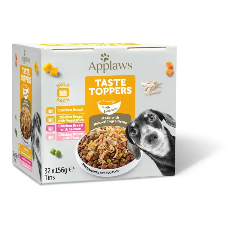 Applaws Taste Toppers Natural Adult Wet Dog Food Chicken In Broth Selection