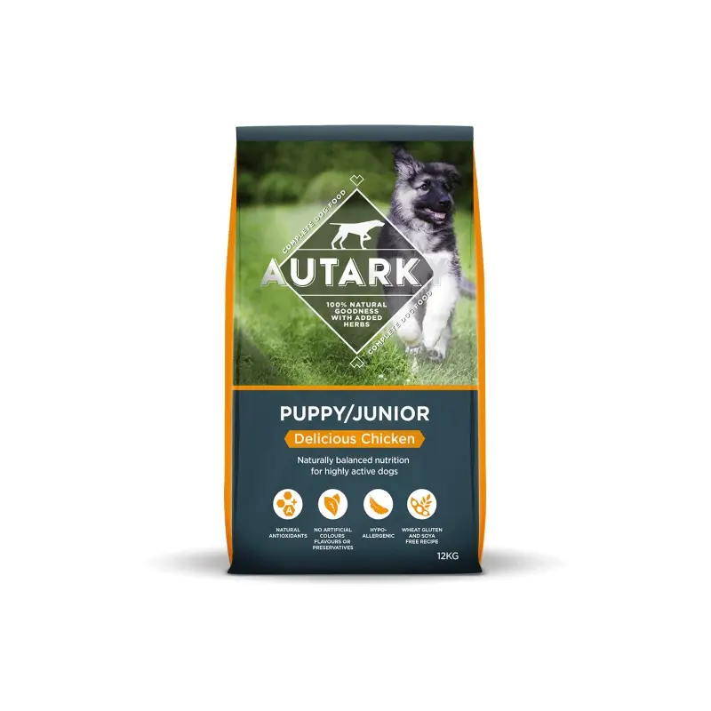Autarky Puppy And Junior Dog Food Delicious Chicken - 12Kg