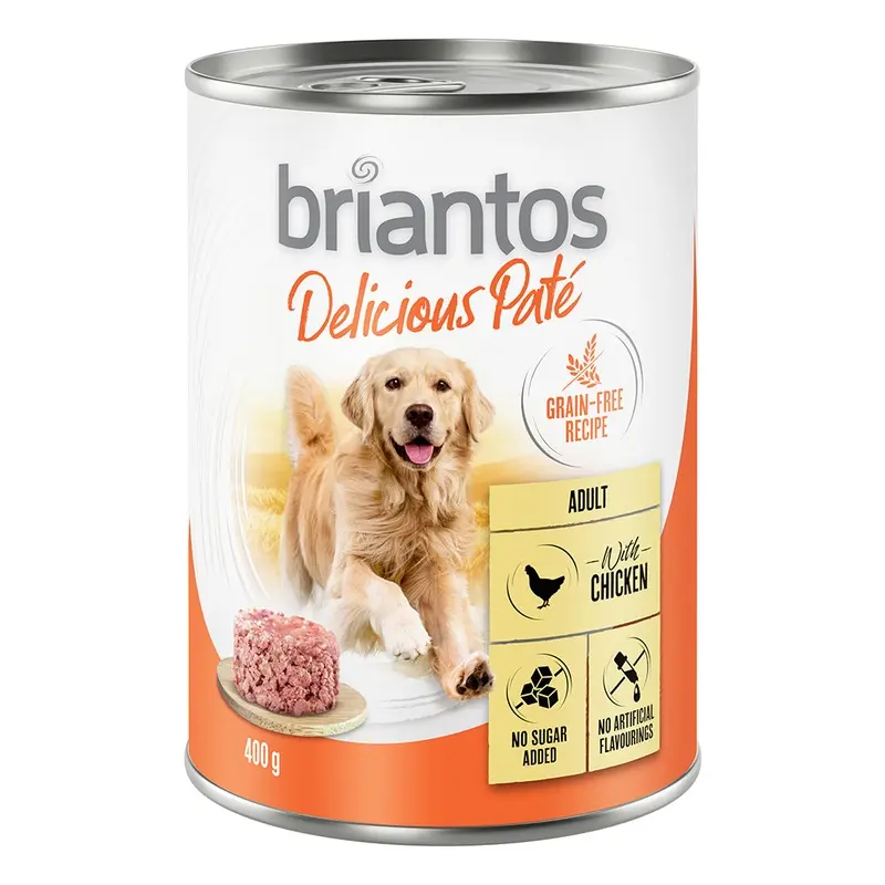 Briantos 6 X 400G Delicious Pat Wet Dog Food - Special Price! * - Chicken (6 X 400G)