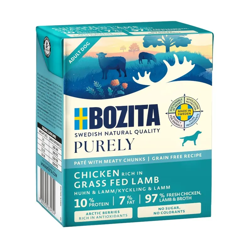 Purely Bozita Pat 6 X 370G - Lamb