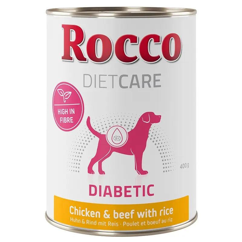 Rocco Diet Care Diabetic - Chicken & Beef With Rice - 6 X 400G