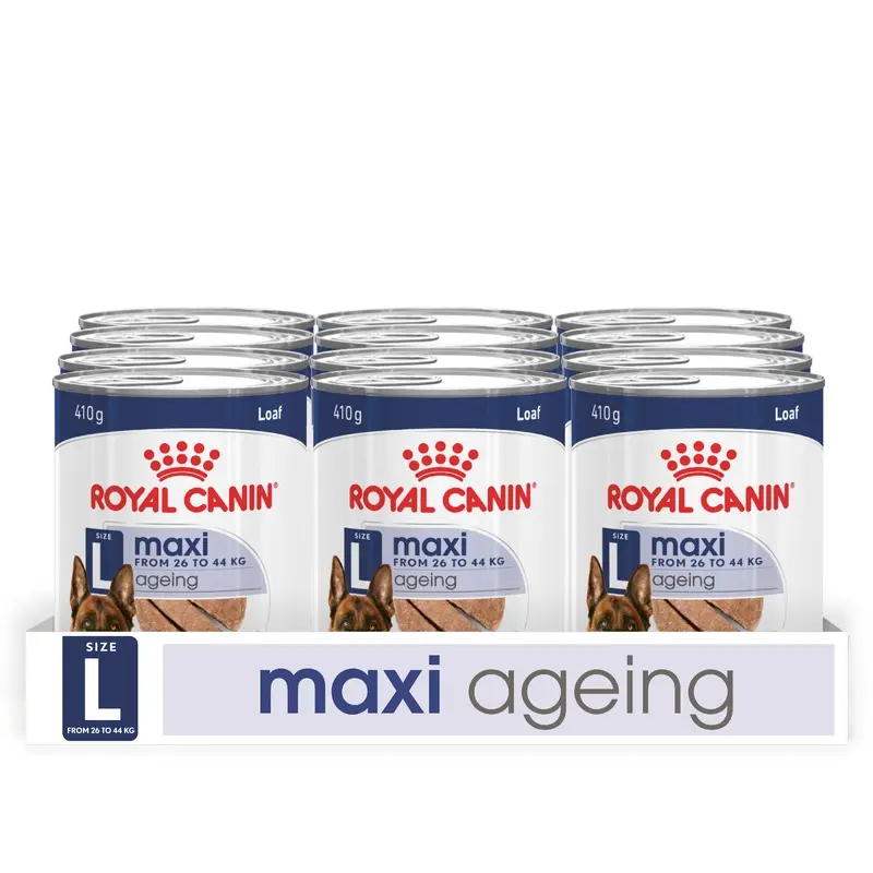 Royal Canin Maxi Ageing 5+ Wet Dog Food In Loaf Can 12X410G