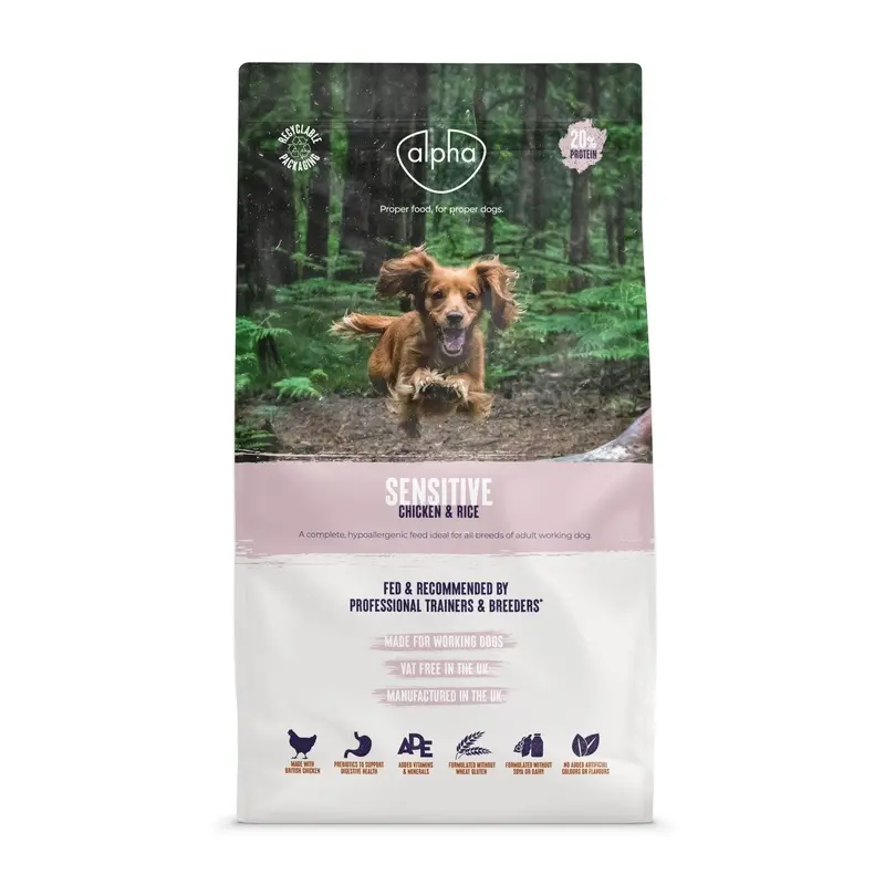 Alpha Sensitive Chicken And Rice Dog Food - 15Kg