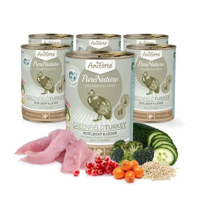 Aniforte Grain/Light Dog Purenature Greenfield Turkey | : 400G