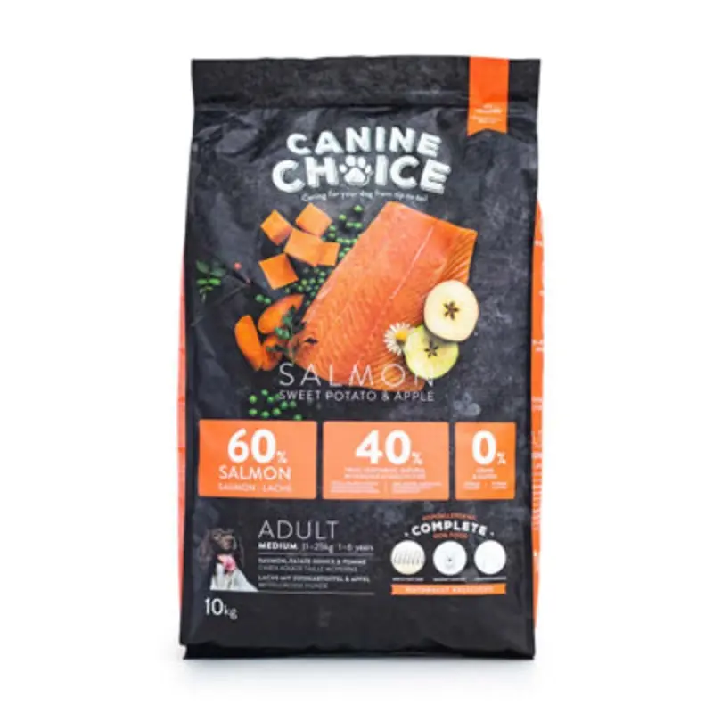 B&Q Canine Choice Super Premium Gf Med Adt Dry 10Kg Salmon