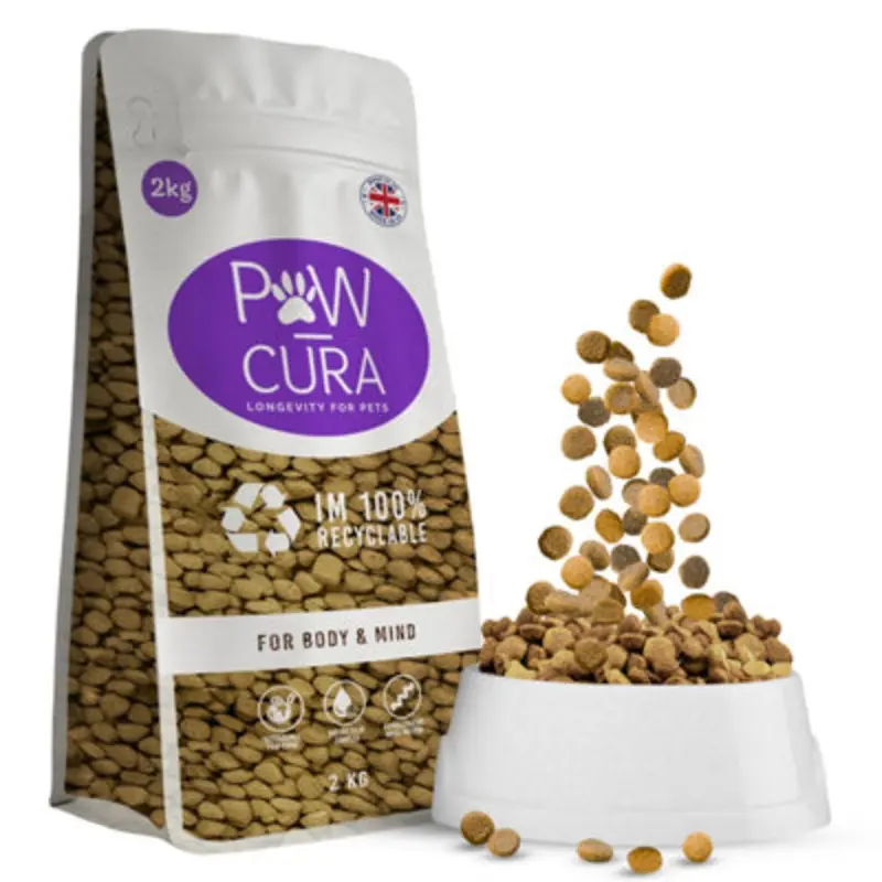 B&Q Paw-Cura Adult Medium/Large Breed Insect Protein Biscuits Dry Dog Food 2Kg Black