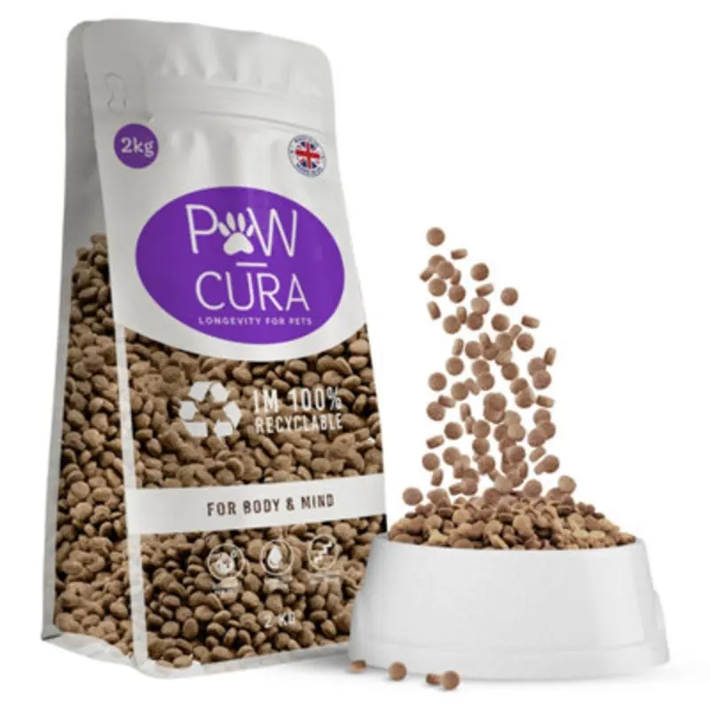 B&Q Paw-Cura Adult Small Breed Insect Protein Biscuits Dry Dog Food 2Kg Black