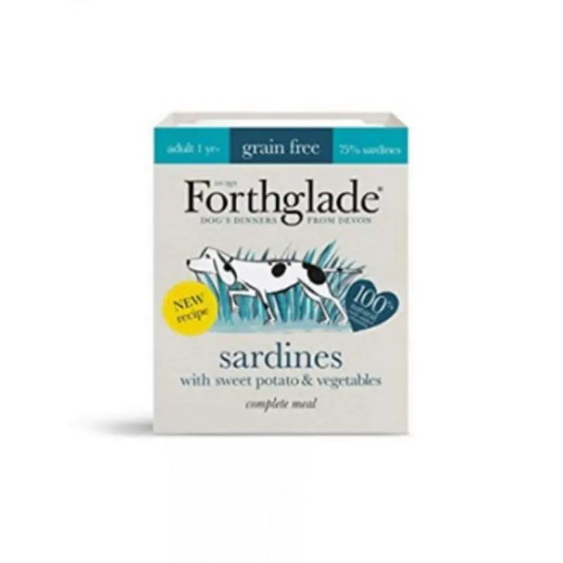 Forthglade Adult Gf Comp Sardines Sweet Potato & Veg 395G (Pack Of 18) Grain