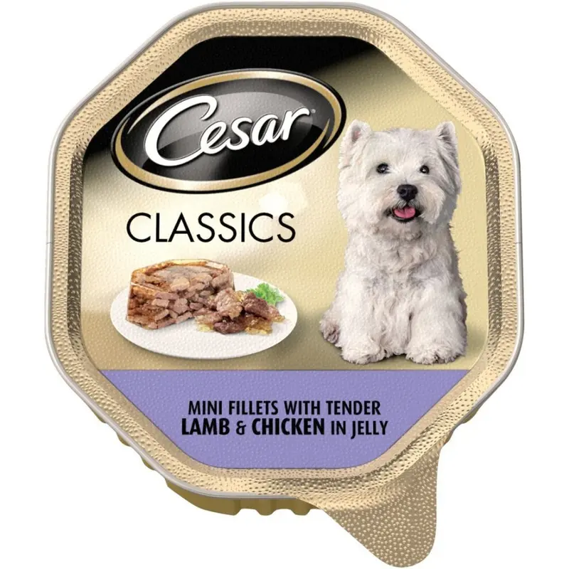 Cesar Classics Tender Lamb & Chicken In Jelly (Pack Of 14) 150G