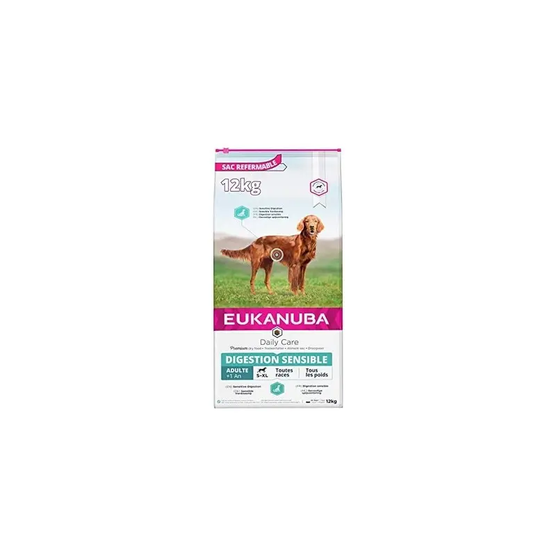 Eukanuba Daily Care Adult Dry Dog Food Sensitive Digestion, 12.5 Kg 12.5Kg