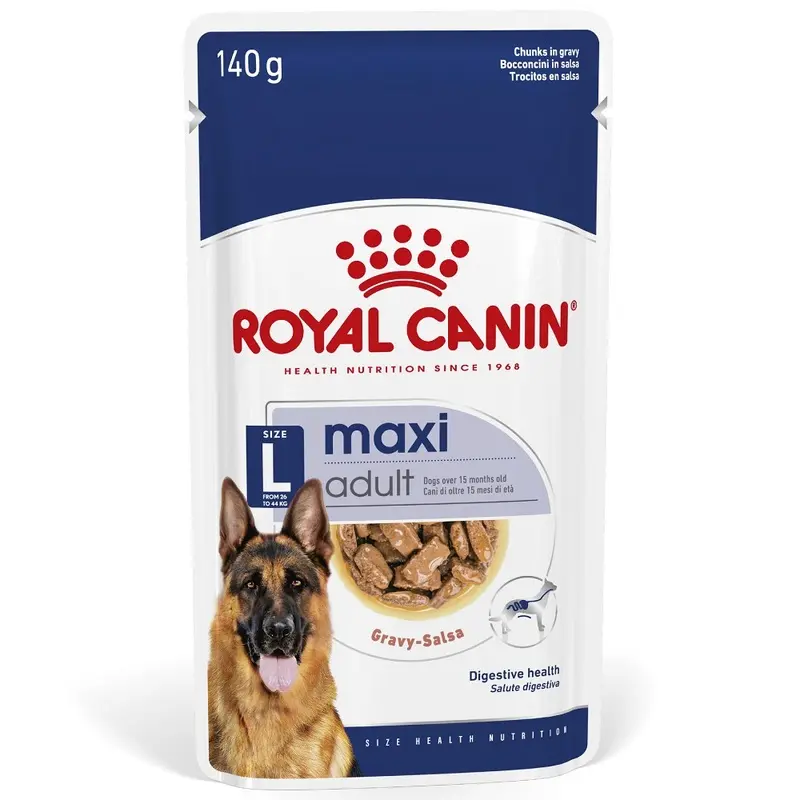 Royal Canin Size Royal Canin Maxi Adult In Gravy - 10 X 140G