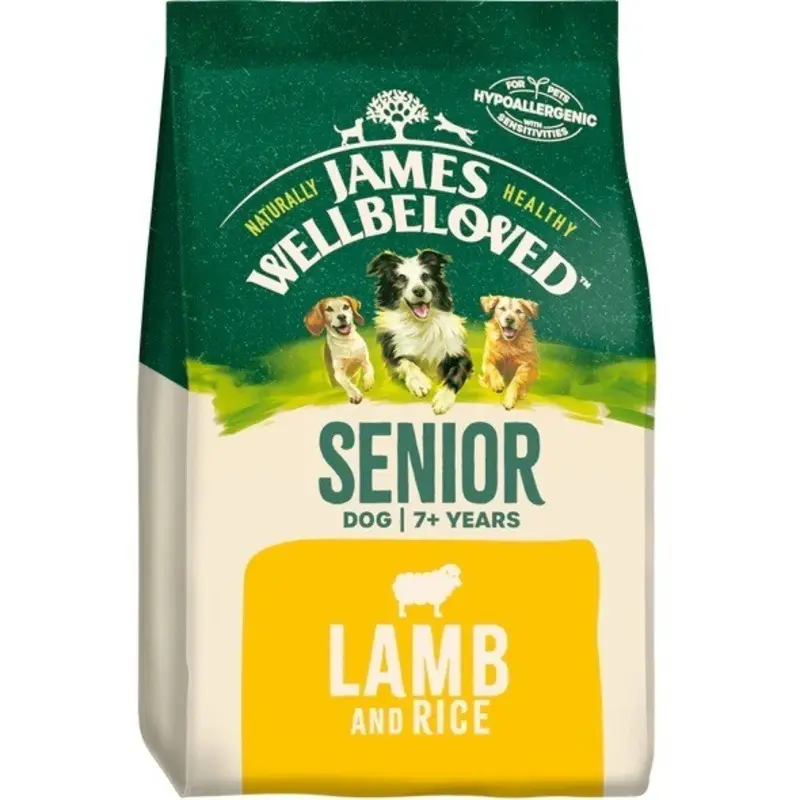 James Wellbeloved Senior Dog Dry Food Lamb And Rice - Green 15Kg