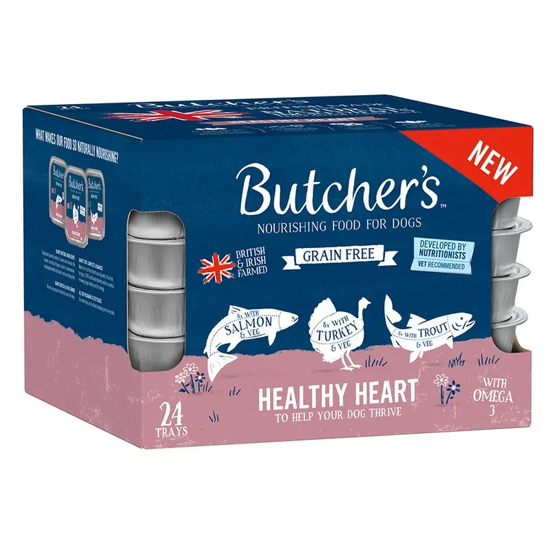 Butchers Grain Free Healthy Heart Adult Wet Dog Food 24X150G Trays
