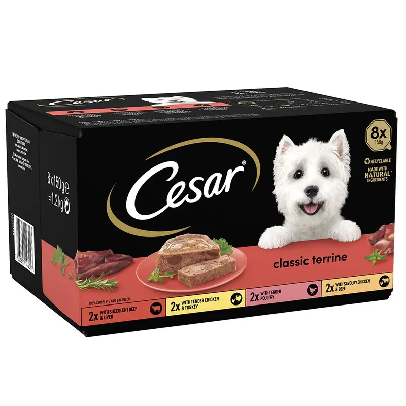 Cesar Classic Terrine Mixed Pack - 8 X 150G