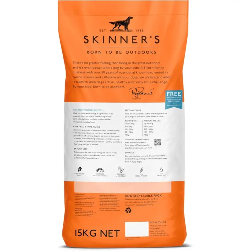 New Skinners Field & Trial Maintenance Dry Dog Food - 15Kg